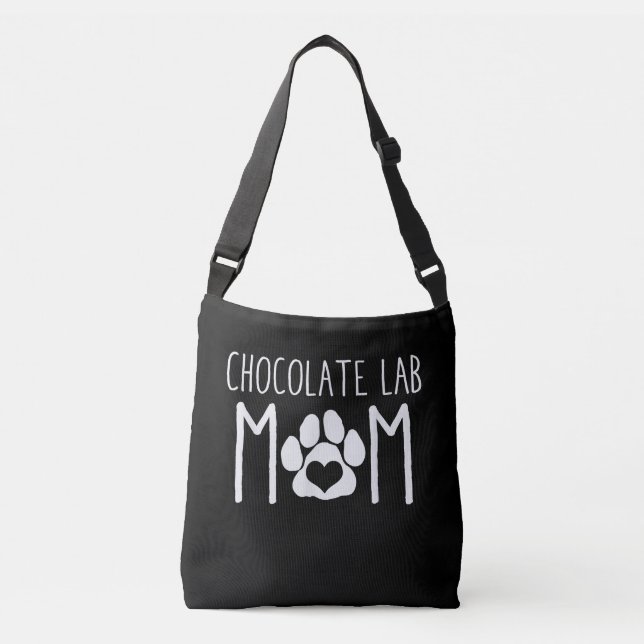 Hund älskare | Choklad Lab Mamma | Axelväska (Framsida)