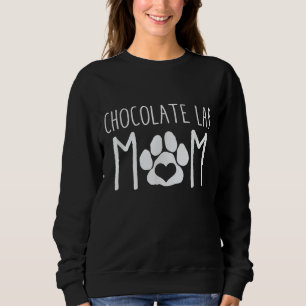 Hund älskare Choklad Lab Mamma T Shirt