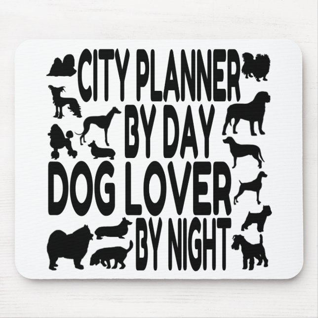 Hund älskare City Planner Musmatta (Framsidan)