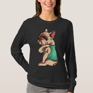 hund älskare Coola Fransk Bulldog I Kärlek Mam T Shirt