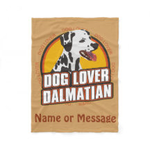 Hund älskare Dalmatian Blanket Customize Namn