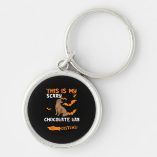Hund älskare   Det här är min skandalösa chokladla Rund Silverfärgad Nyckelring