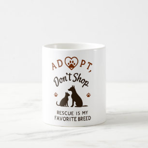 Hund älskare Dream Mugg - Räddingen för support oc