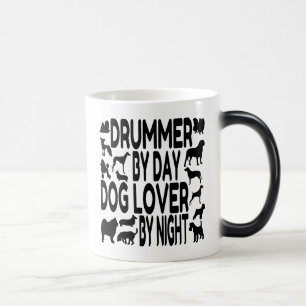 Hund älskare Drummer Magisk Mugg