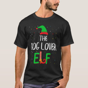 Hund älskare Elf-familjen matchar julpjs Funny T Shirt