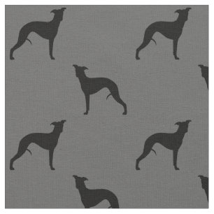 Hund älskare för Whippet Silhouettesmönster g Tyg