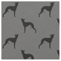 Hund älskare för Whippet Silhouettesmönster | grå
