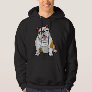 hund älskare   Funny English Bulldog Puppy Gift Hoodie