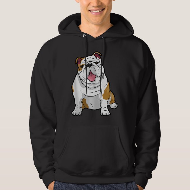 hund älskare | Funny English Bulldog Puppy Gift Hoodie (Framsida)