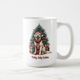 Hund älskare Gift Coffee, Golden Retriever jul Kaffemugg