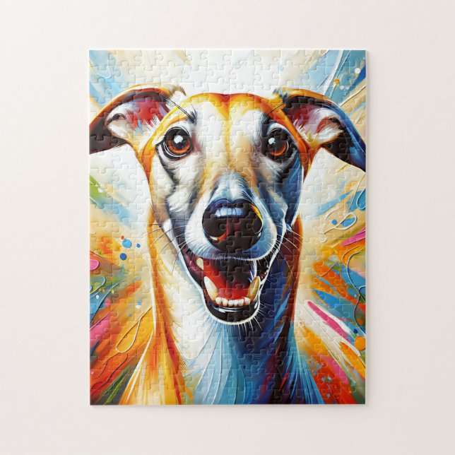 Hund älskare Gift med textutskrift Hund Acrylic Pr Pussel (Vertikal)