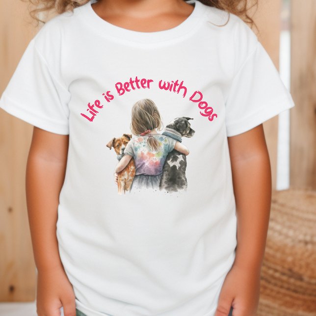 Hund älskare Girl T Shirt (Skapare uppladdad)