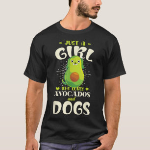Hund älskare Girls Avocado Women Hundägare Pet Own T Shirt
