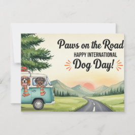 Hund älskare Golden Retriever Hund pappa Vykort