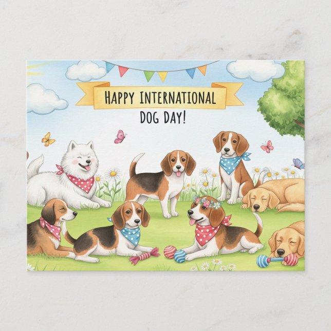 Hund älskare Golden Retriever Pappa Hund pappa Vykort (Framsida)