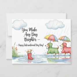 Hund älskare Golden Retriever Vykort