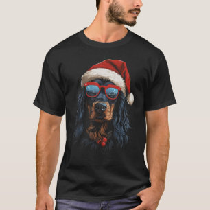 Hund älskare Gordon Setter Santa Hat Julafton G T Shirt