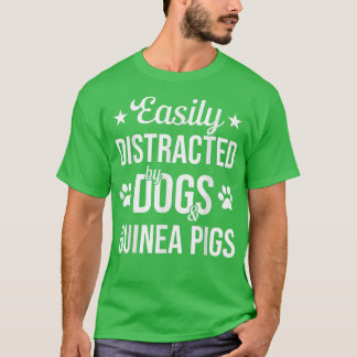 Hund älskare Guinea Gris Älskare Hundar och Guinea T Shirt