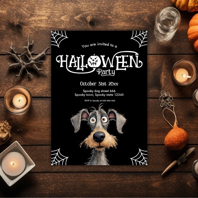 Hund älskare Halloween fest Julkort (Skapare uppladdad)