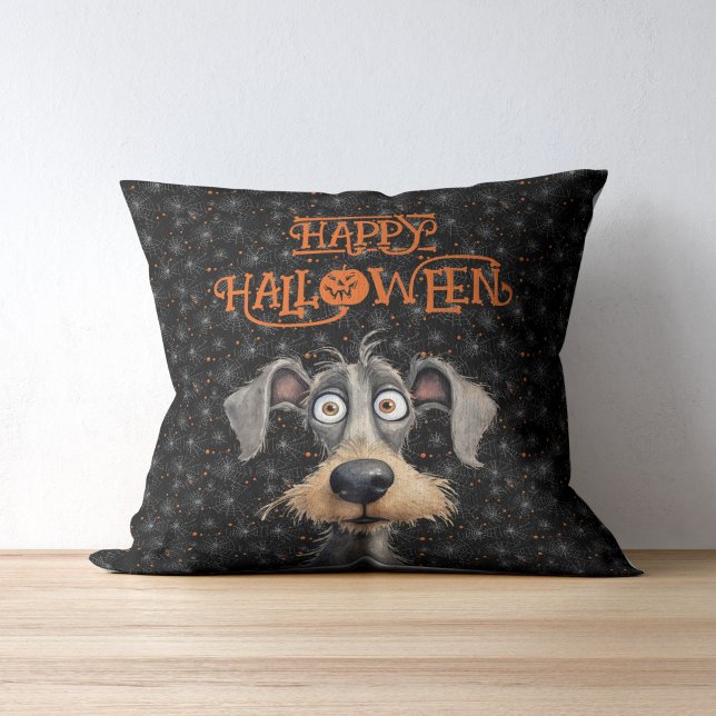 Hund älskare Halloween Kudde (Dog lover Halloween Throw Pillow)