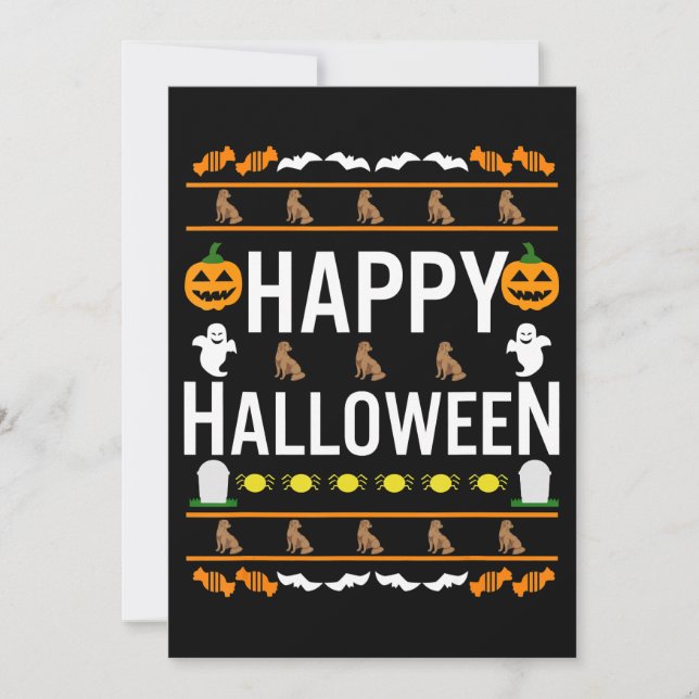 Hund älskare | Happy halloween Chocolate Labrador Kort (Framsida)