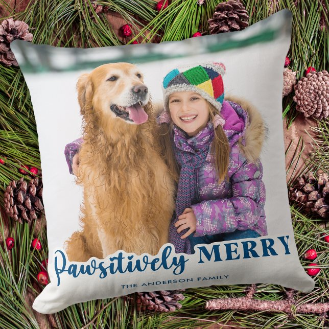 Hund älskare Helgdag - Personlig - Julpettfoto Kudde (Skapare uppladdad)