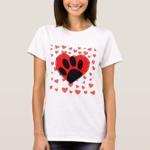 Hund älskare Hjärtar överallt T Shirt