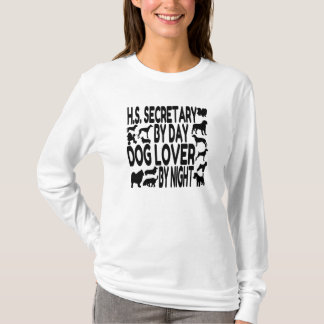 Hund älskare, högskolesekreterare t shirt