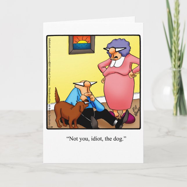 Hund älskare Humor-kort Kort (Framsida)
