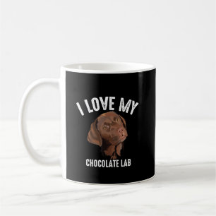 Hund älskare I Kärlek My Chocolate Lab Kaffemugg