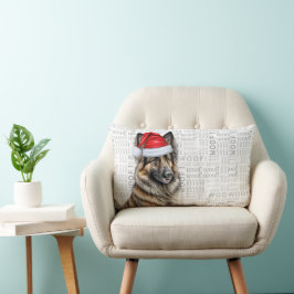 Hund älskare-jul, belgiska Tervuren Helgdag Lumbarkudde