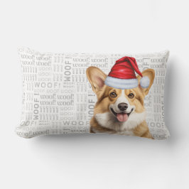 Hund älskare jul Pembroke Welsh Corgi Helgdag Lumbarkudde