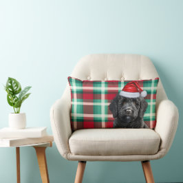 Hund älskare, julafton Labradoodle och Helgdag Pla Lumbarkudde