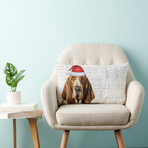 Hund älskare julband Hound Helgdag Lumbarkudde