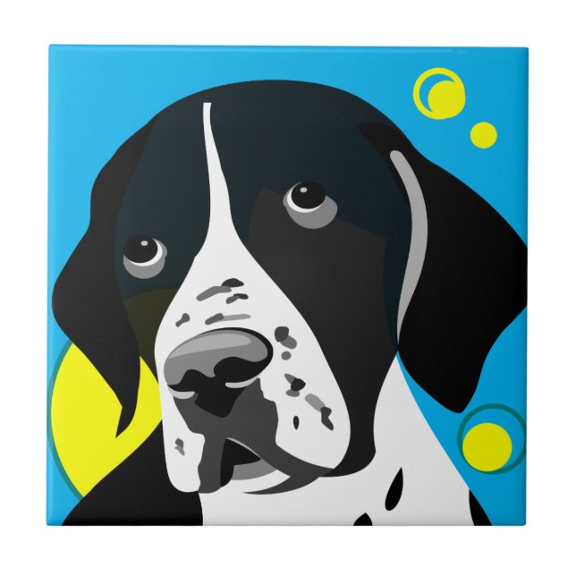 Hund älskare kakelplatta (Framsidan)