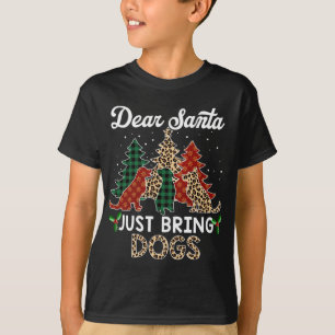Hund Älskare, kära jultomten, ta med Hundar Christ T Shirt