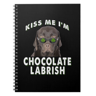 Hund älskare | Kiss Me Jag är Chocolate Labrish Anteckningsbok