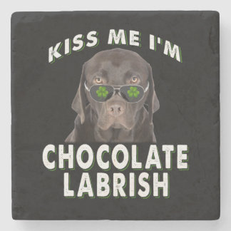 Hund älskare | Kiss Me Jag är Chocolate Labrish Stenunderlägg