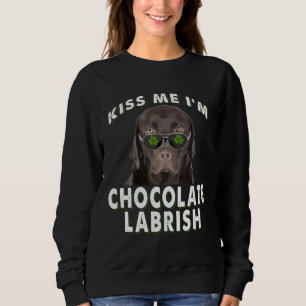 Hund älskare Kiss Me Jag är Chocolate Labrish T Shirt