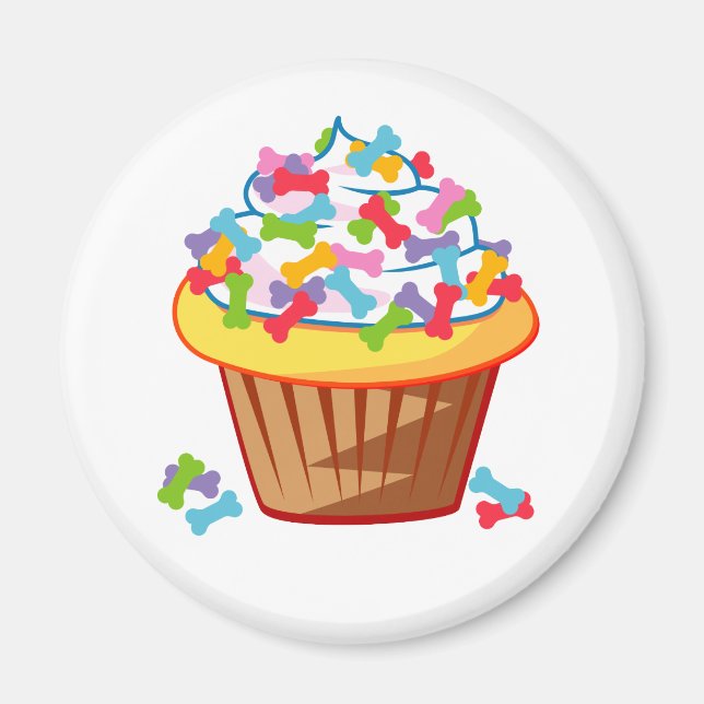 Hund älskare - Kupaka med Hund Bones Magnet (Framsidan)