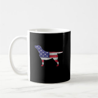 Hund älskare| Labrador Retriever Silhouette USA fl Kaffemugg