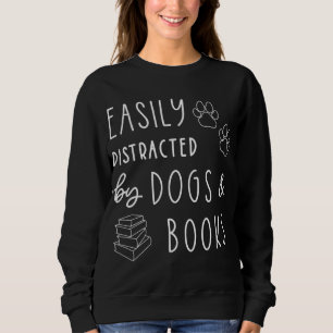 Hund älskare lätt utspridd Hundar Bokar Rolig hund T Shirt
