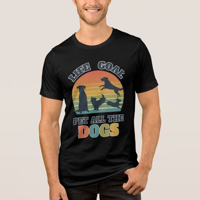Hund älskare Life-måldesign för Rädda djuren Suppo T Shirt (Framsida)