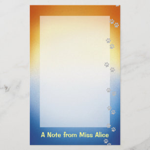 Hund älskare-mall brevpapper