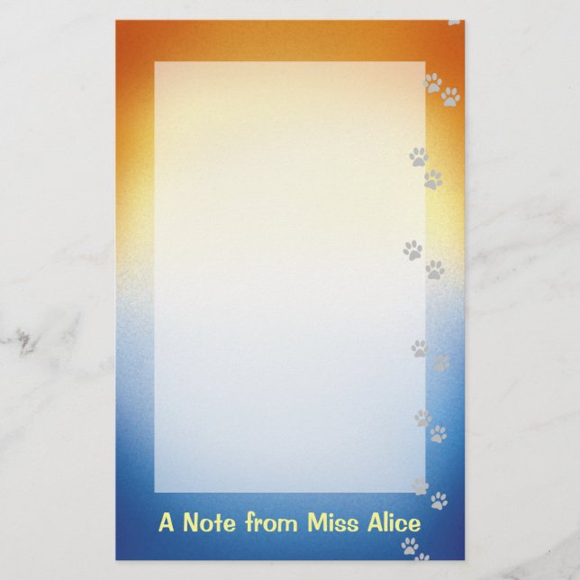 Hund älskare-mall brevpapper (Framsida)