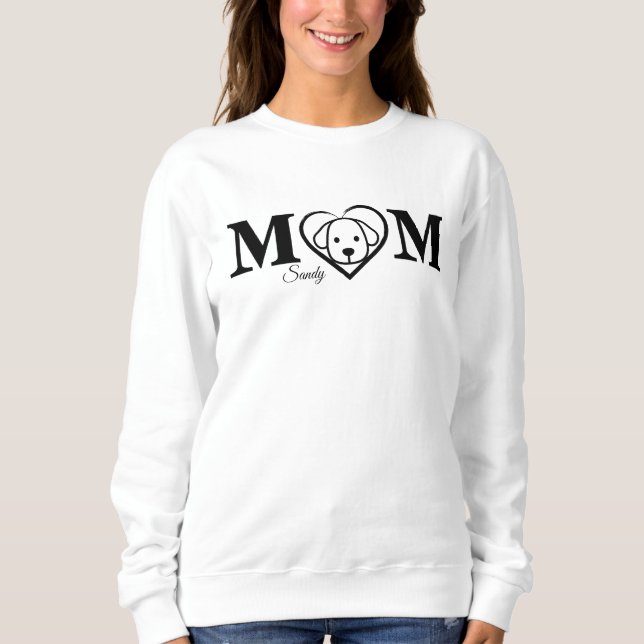 Hund älskare mamma anpassat t shirt (Framsida)