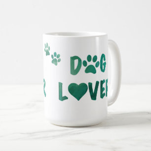 Hund älskare med Tass avtryck kaffe Mugg