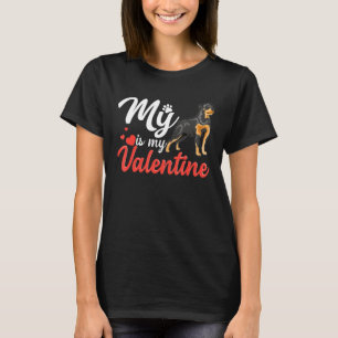Hund älskare min Rottweiler är min Alla hjärtor T Shirt