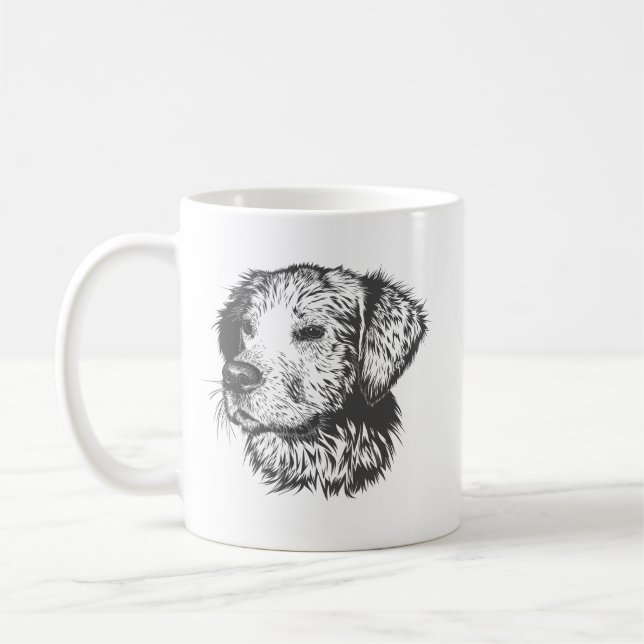 Hund älskare mugh kaffemugg (Vänster)