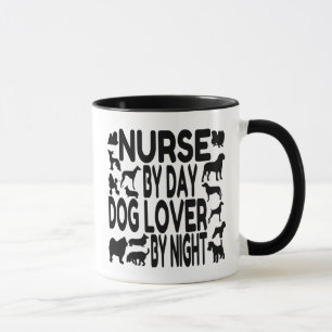 Hund älskare Nurse Mugg